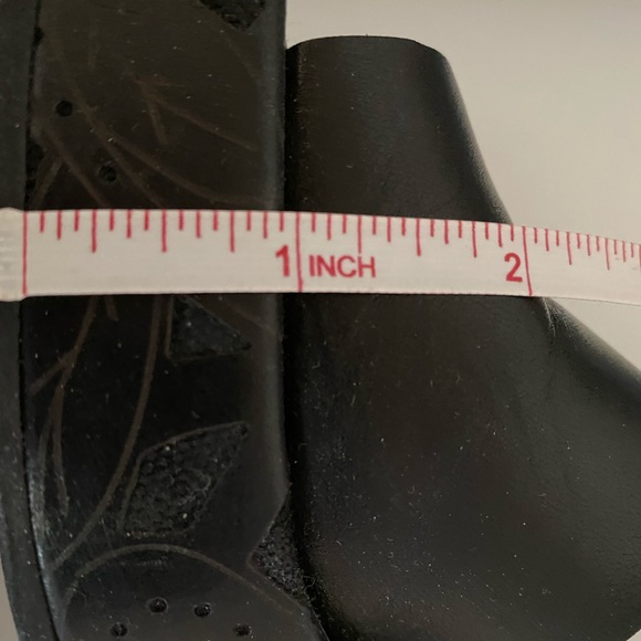 Via Spiga Black Leather Wedge Platform - Picture 6 of 7